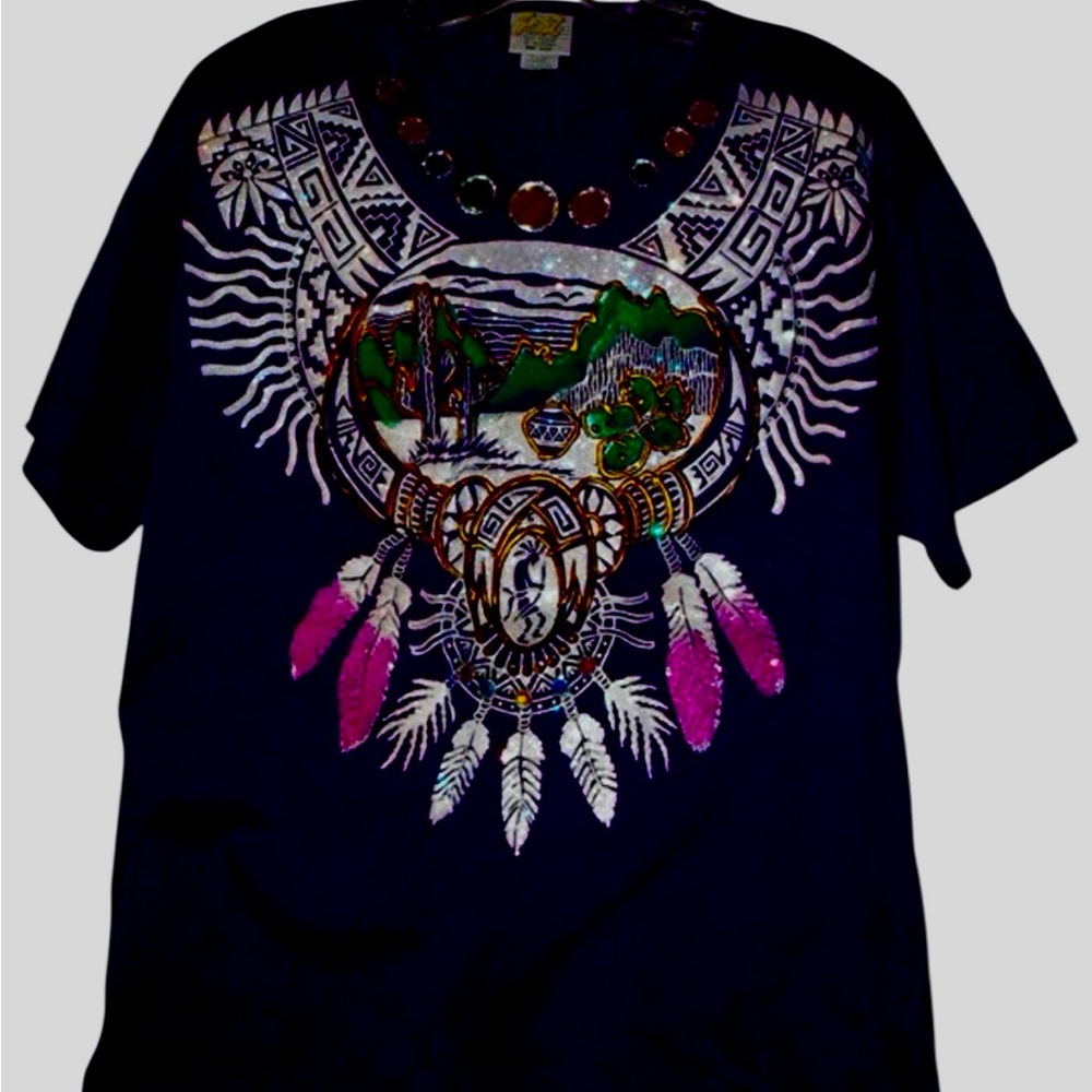 Purple Bedazzled t-shirt - one size